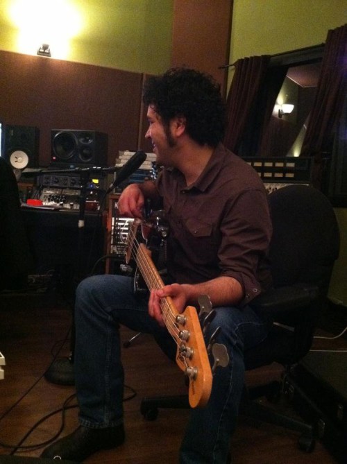 Cliff happy in studio